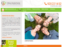 Tablet Screenshot of clinicadentaldente.com